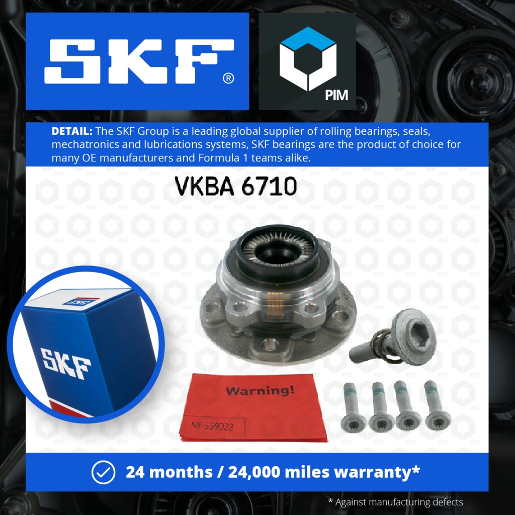SKF Wheel Bearing Kit Front VKBA6710 [PM1923723]