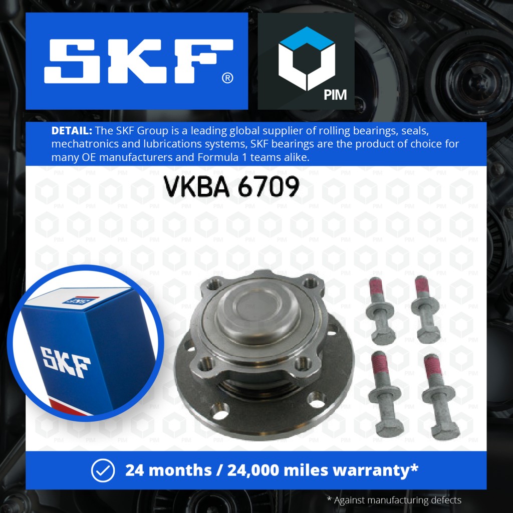 SKF Wheel Bearing Kit Rear VKBA6709 [PM1923722]