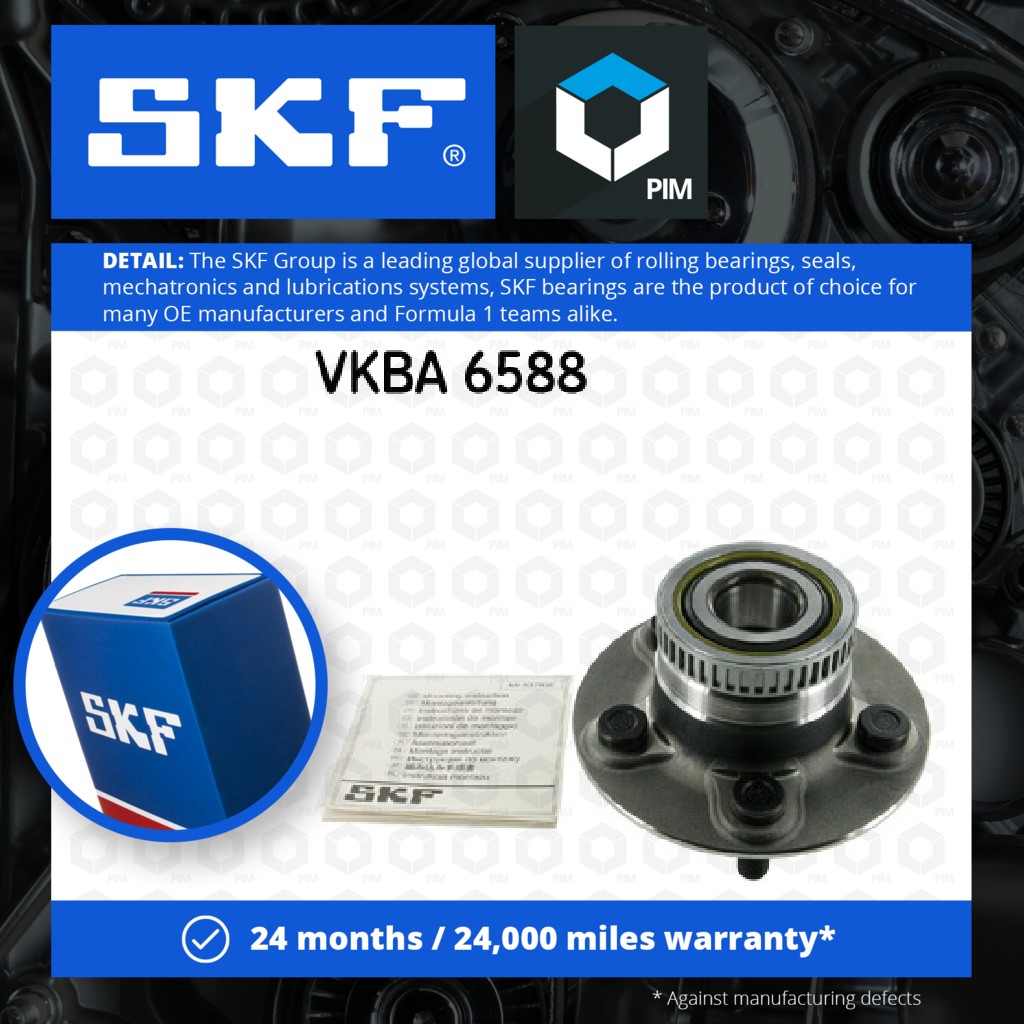 SKF Wheel Bearing Kit Rear VKBA6588 [PM1923700]