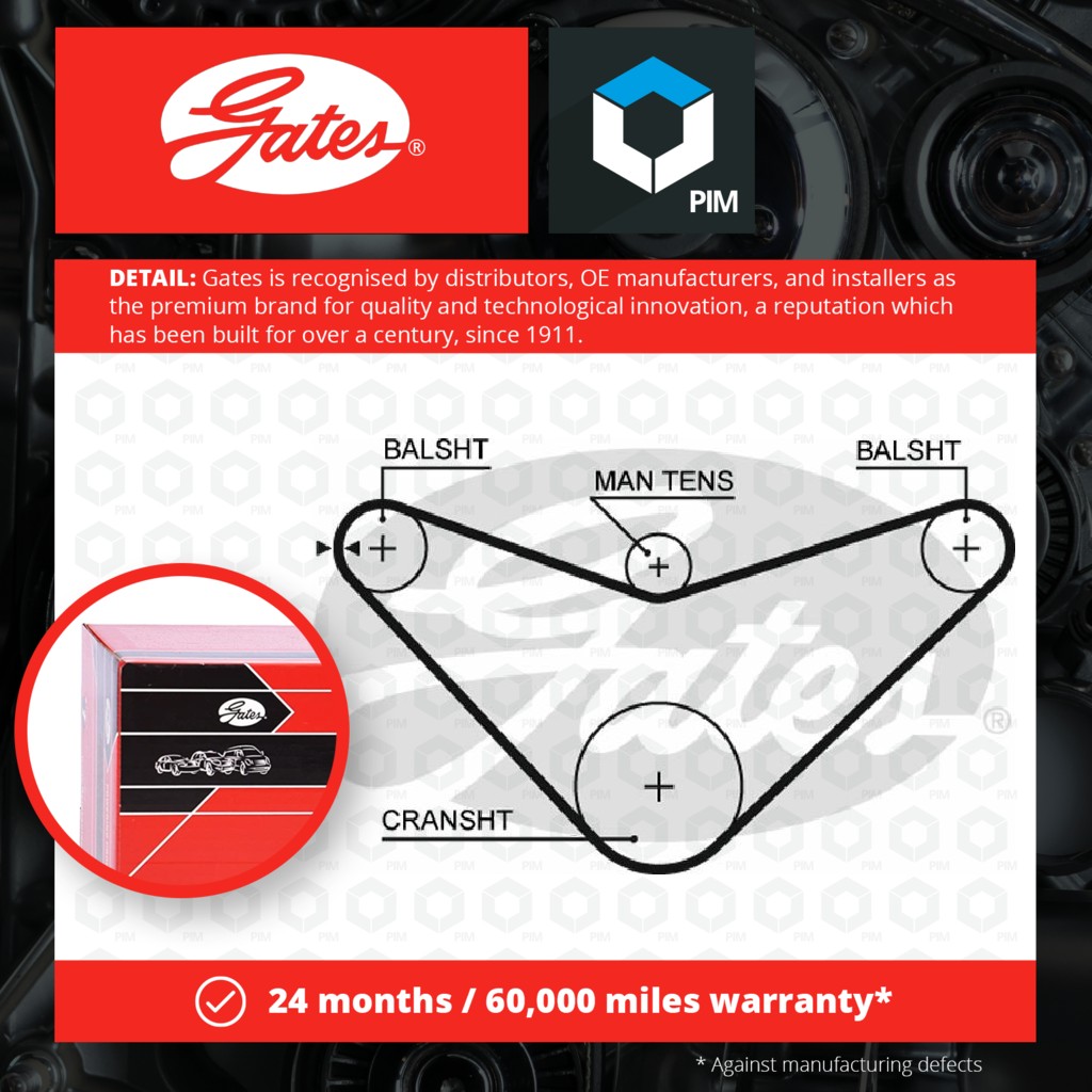 Gates Balance Shaft Belt 5235XS [PM154720]