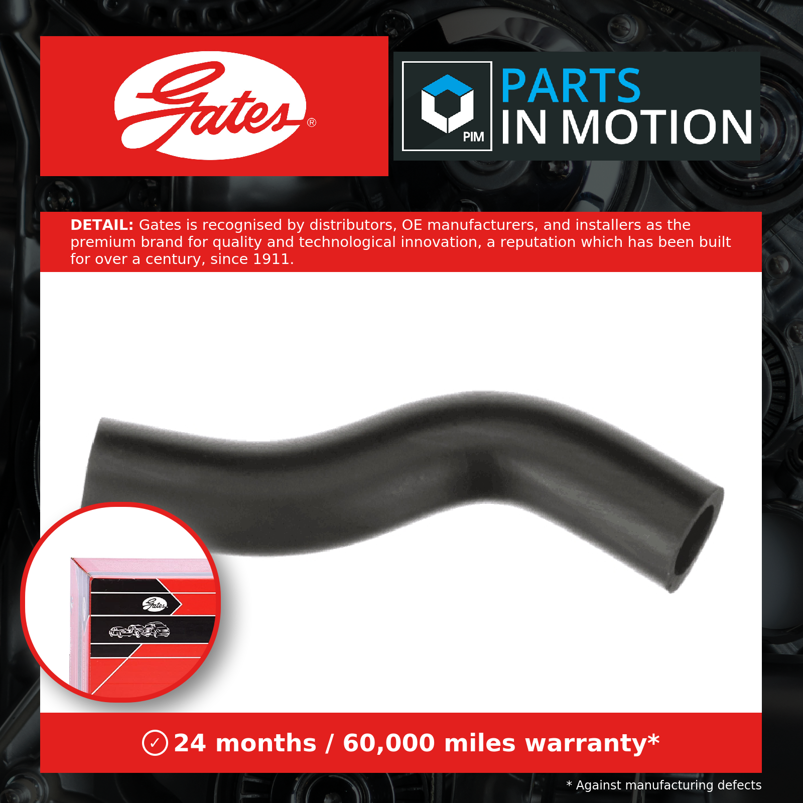 Gates EMH578 Crankcase Breather Hose - Image 4