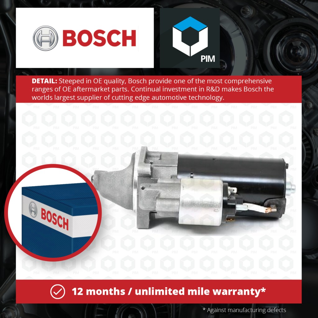 Bosch Starter Motor 1986S00907 [PM1917499]
