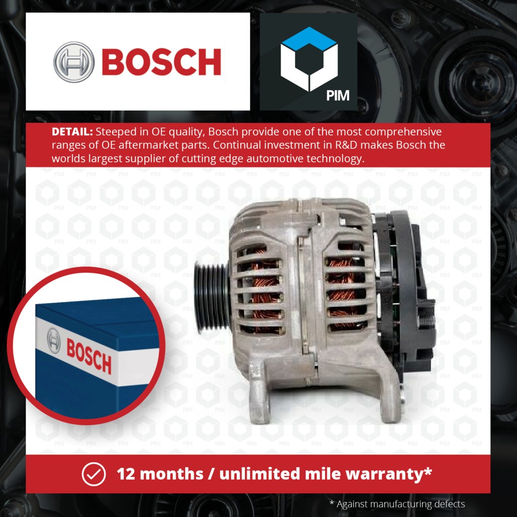 Bosch Alternator 1986A01152 [PM1917450]