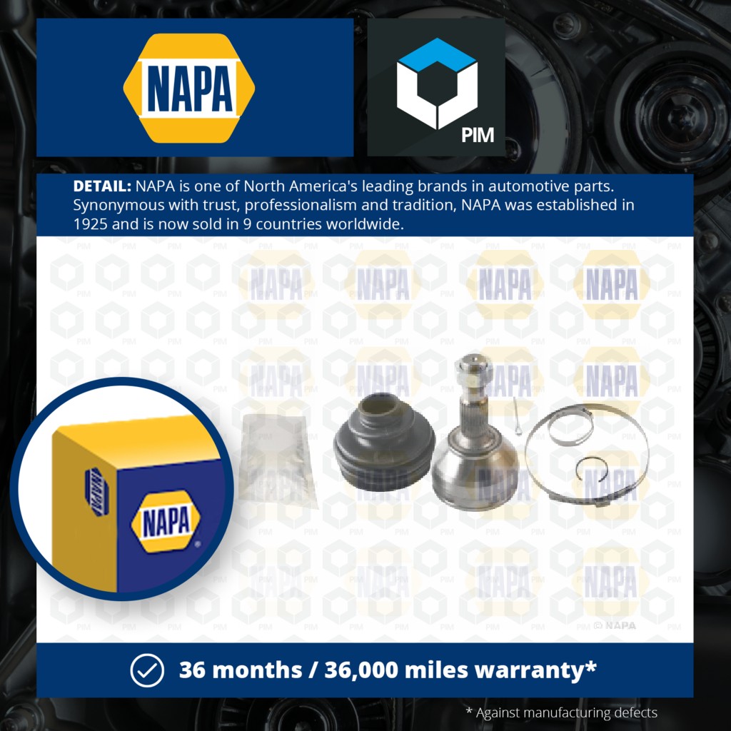 NAPA CV Joint Front Outer NCV1072 [PM1906700]