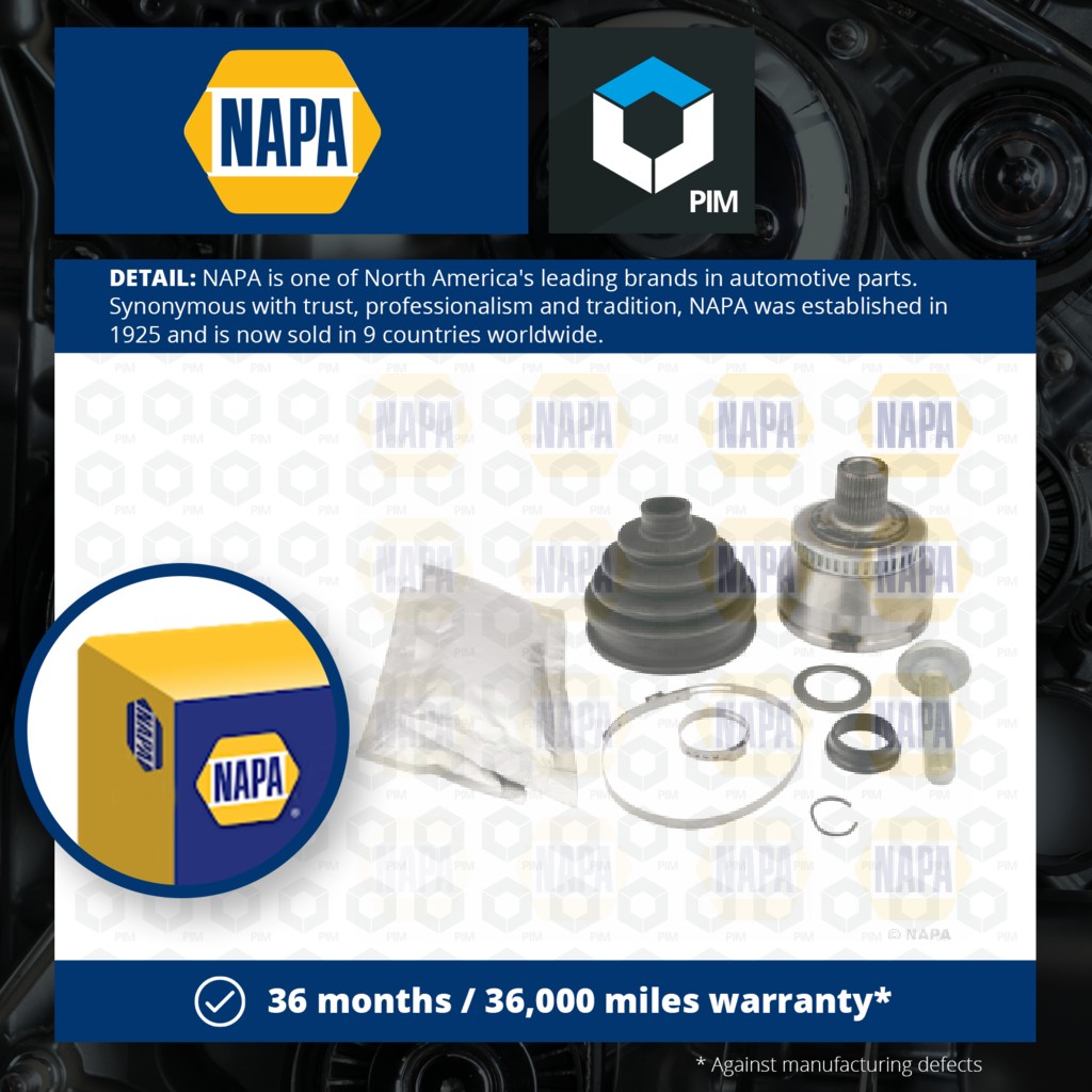 NAPA CV Joint NCV1020 [PM1906648]