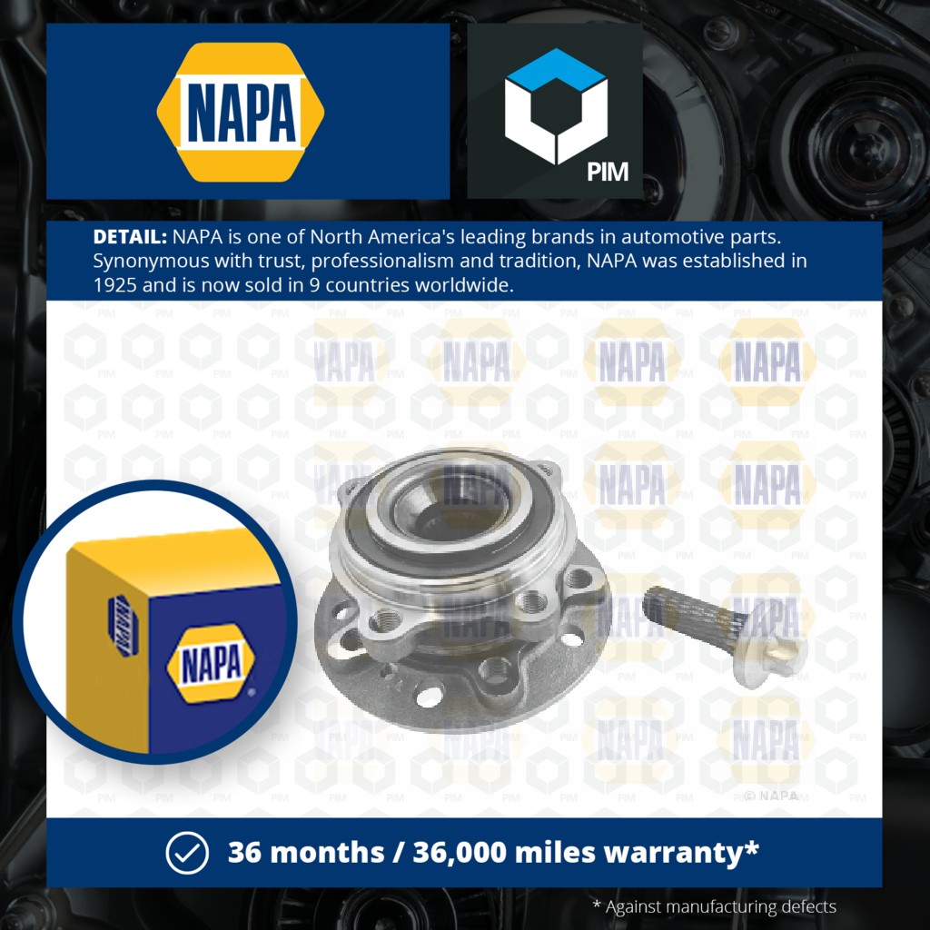 NAPA Wheel Bearing Kit Front PWB1453 [PM1906520]
