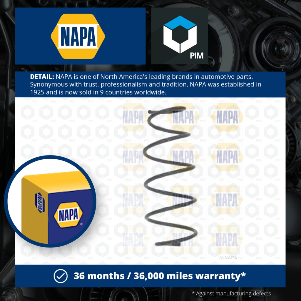 NAPA Coil Spring Front NCS1600 [PM1906114]