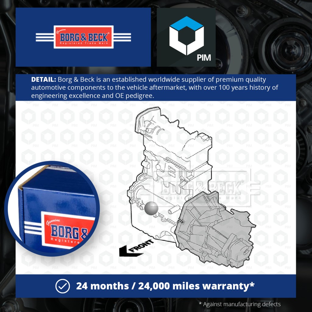 Borg & Beck Engine Mount Front Lower BEM4208 [PM1013647]