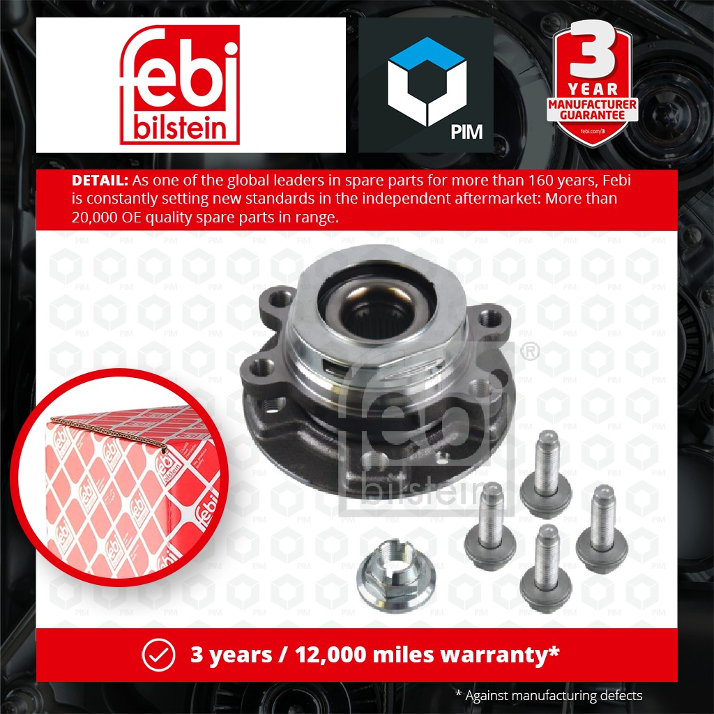 Febi Wheel Bearing Kit Front Left or Right 175094 [PM1899780]