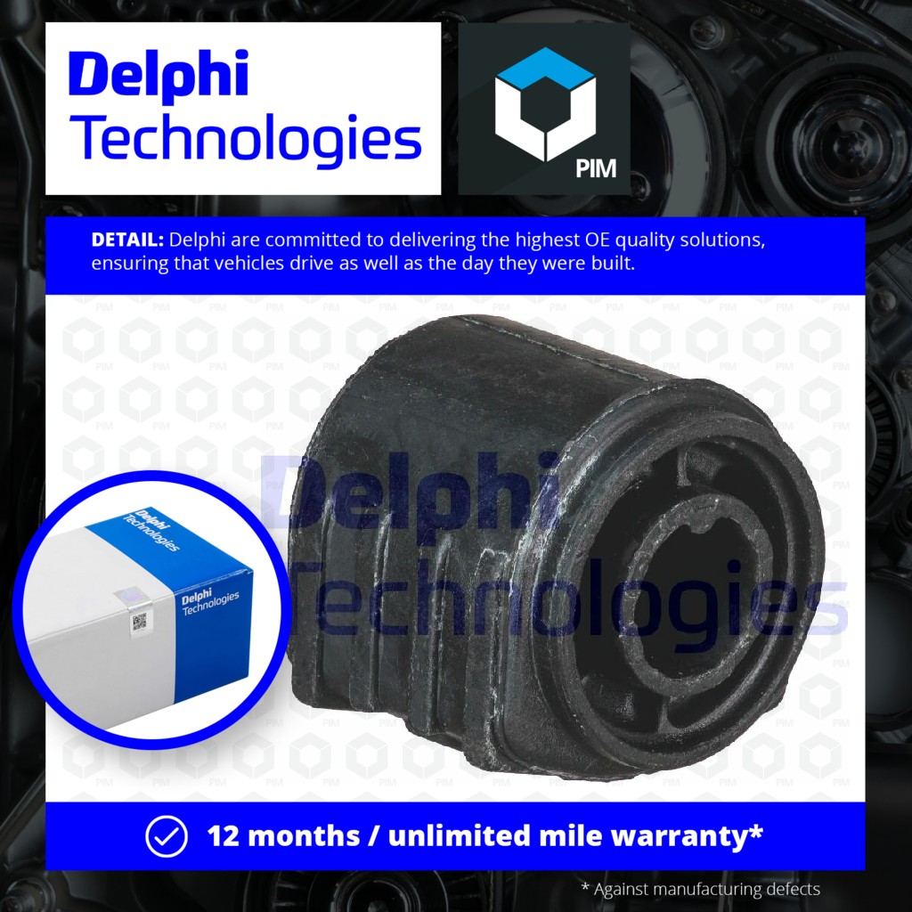 Delphi Wishbone / Control / Trailing Arm Bush TD1924W [PM1898581]