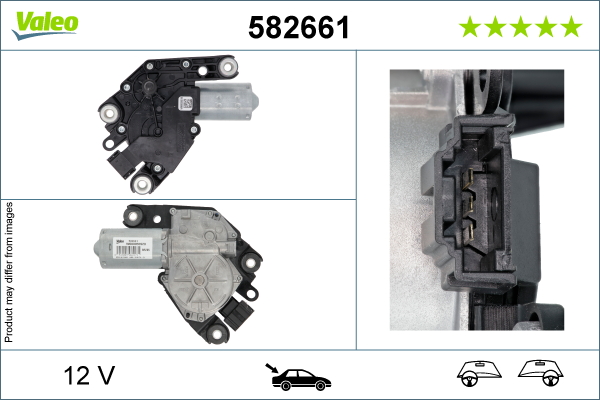 Valeo Wiper Motor Rear 582661 [PM1893848]