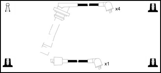 Lemark HOES925 HT Leads Ignition Cables Set