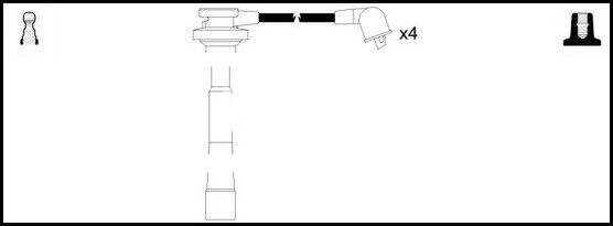 Lemark HOES922 HT Leads Ignition Cables Set