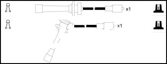 Lemark HOES920 HT Leads Ignition Cables Set