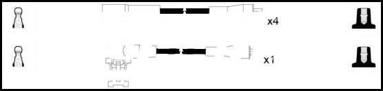 Lemark HOES706 HT Leads Ignition Cables Set