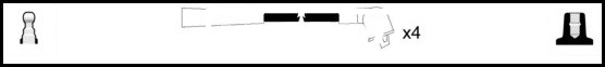 Lemark HOES705 HT Leads Ignition Cables Set