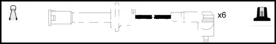 Lemark HOES700 HT Leads Ignition Cables Set