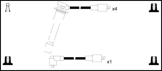Lemark HOES620 HT Leads Ignition Cables Set