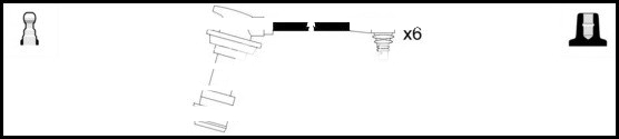 Lemark HOES476 HT Leads Ignition Cables Set