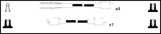 Lemark HOES420 HT Leads Ignition Cables Set