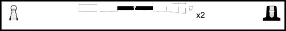 Lemark HOES398 HT Leads Ignition Cables Set