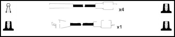 Lemark HOES336 HT Leads Ignition Cables Set