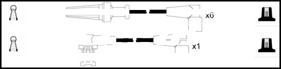 Lemark HOES262 HT Leads Ignition Cables Set