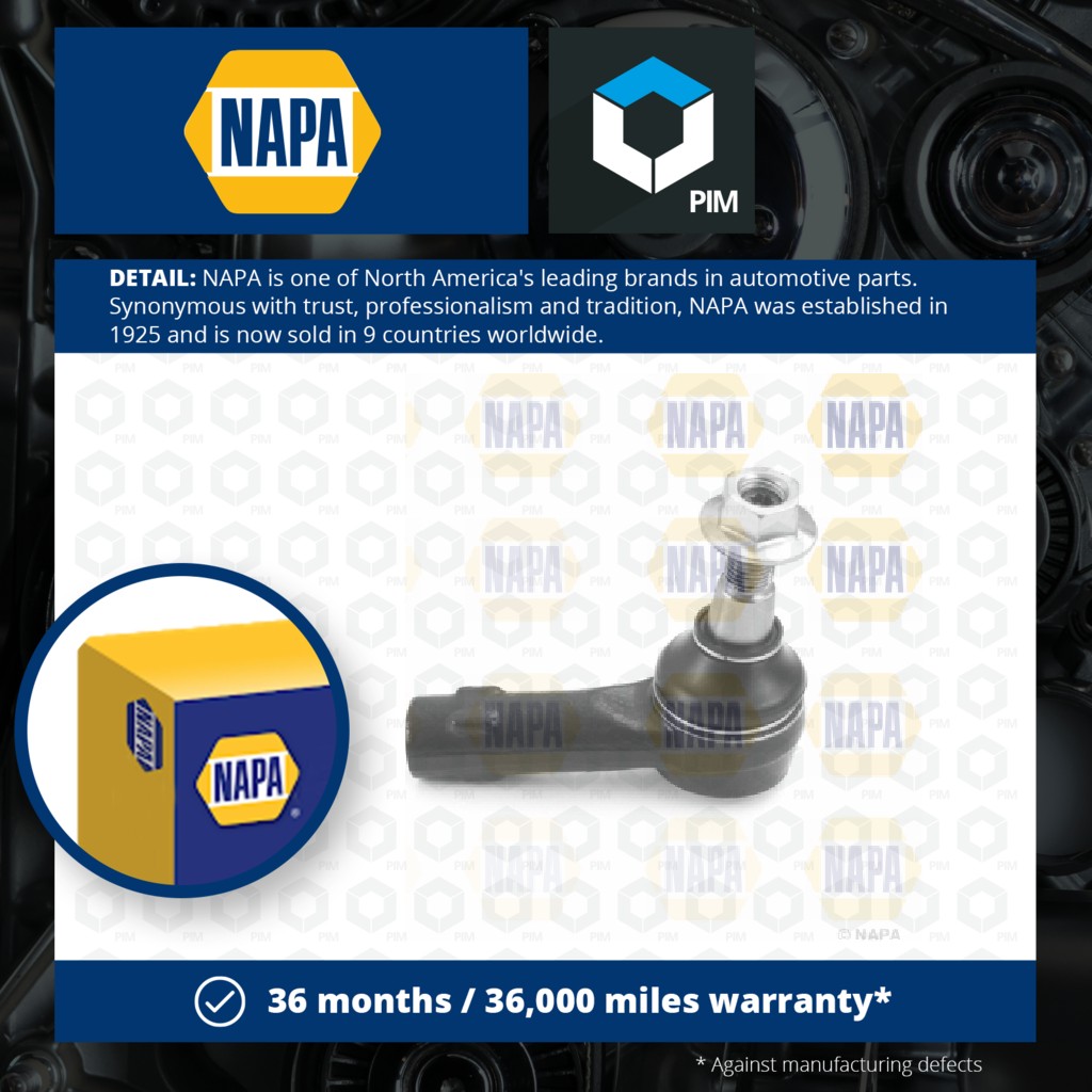 NAPA Tie / Track Rod End Right Outer NST6546 [PM1884581]