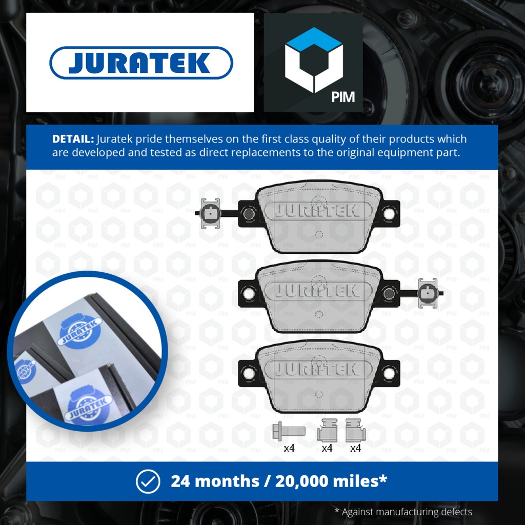 Juratek Brake Pads Set Rear JCP8068 [PM1884493]