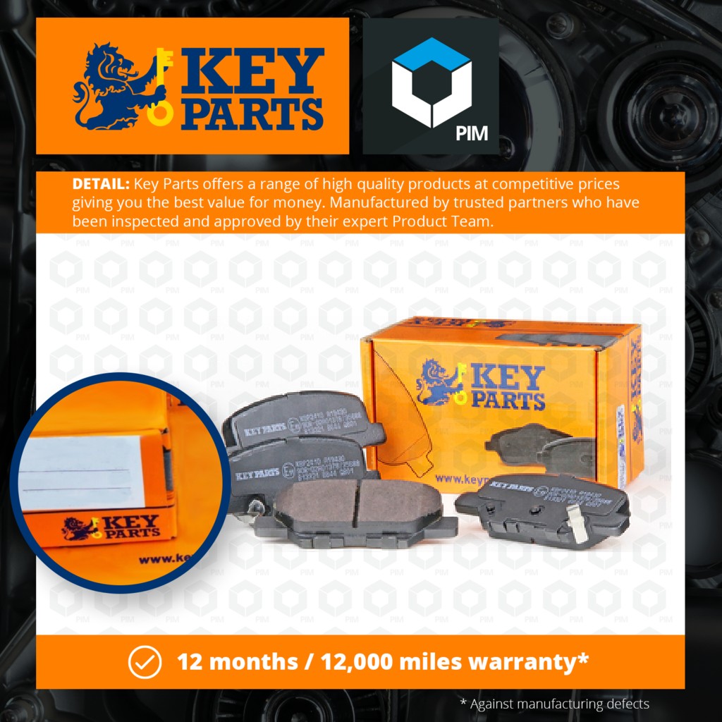 Key Parts Brake Pads Set Rear KBP2410 [PM1884419]