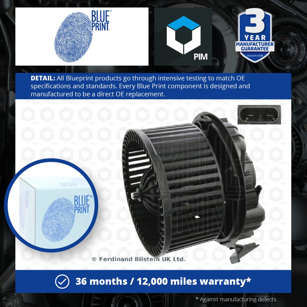 Blue Print Interior Blower Motor ADBP970003 [PM1881420]