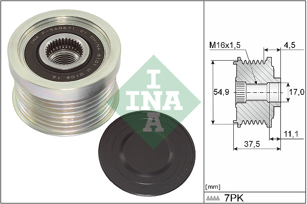 INA 535034910 Overrunning Alternator Pulley