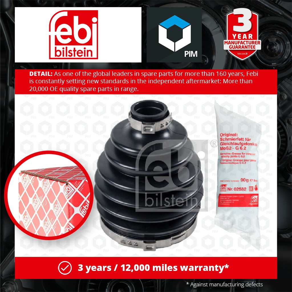 Febi CV Joint Boot Front Outer 173203 [PM1879494]