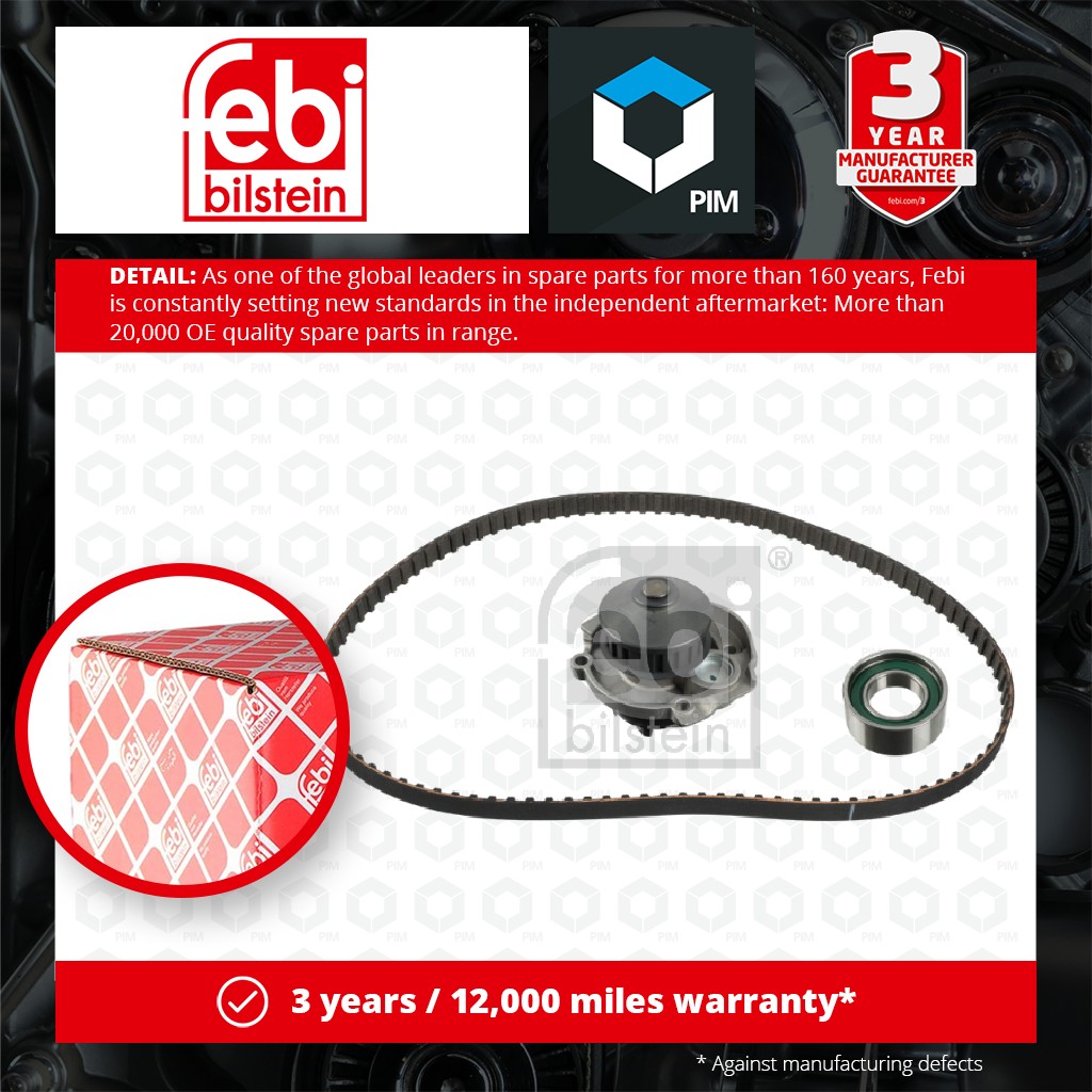 Febi Timing Belt & Water Pump Kit 173181 [PM1879478]