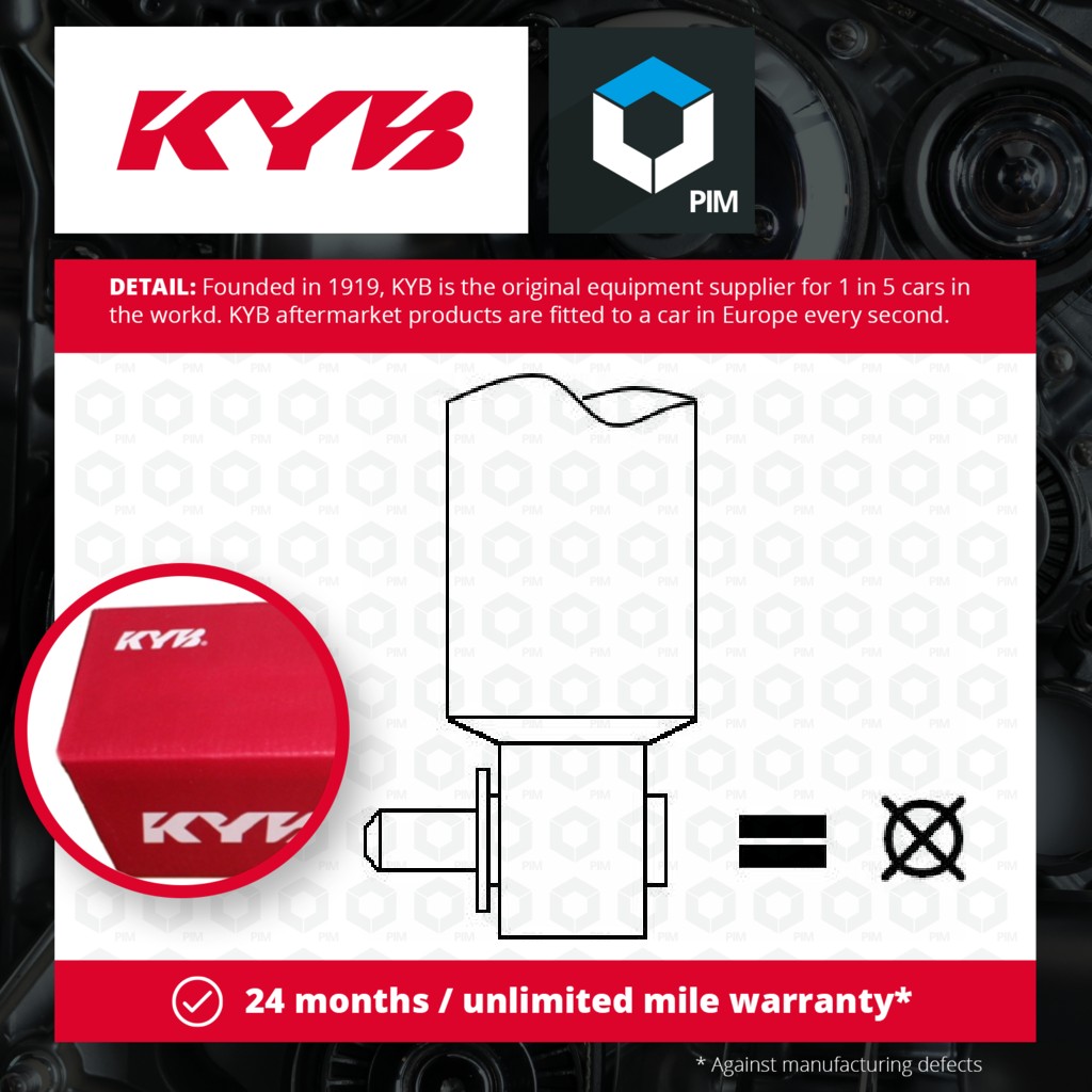 KYB 2x Shock Absorbers (Pair) Rear 3448029 [PM1878805]