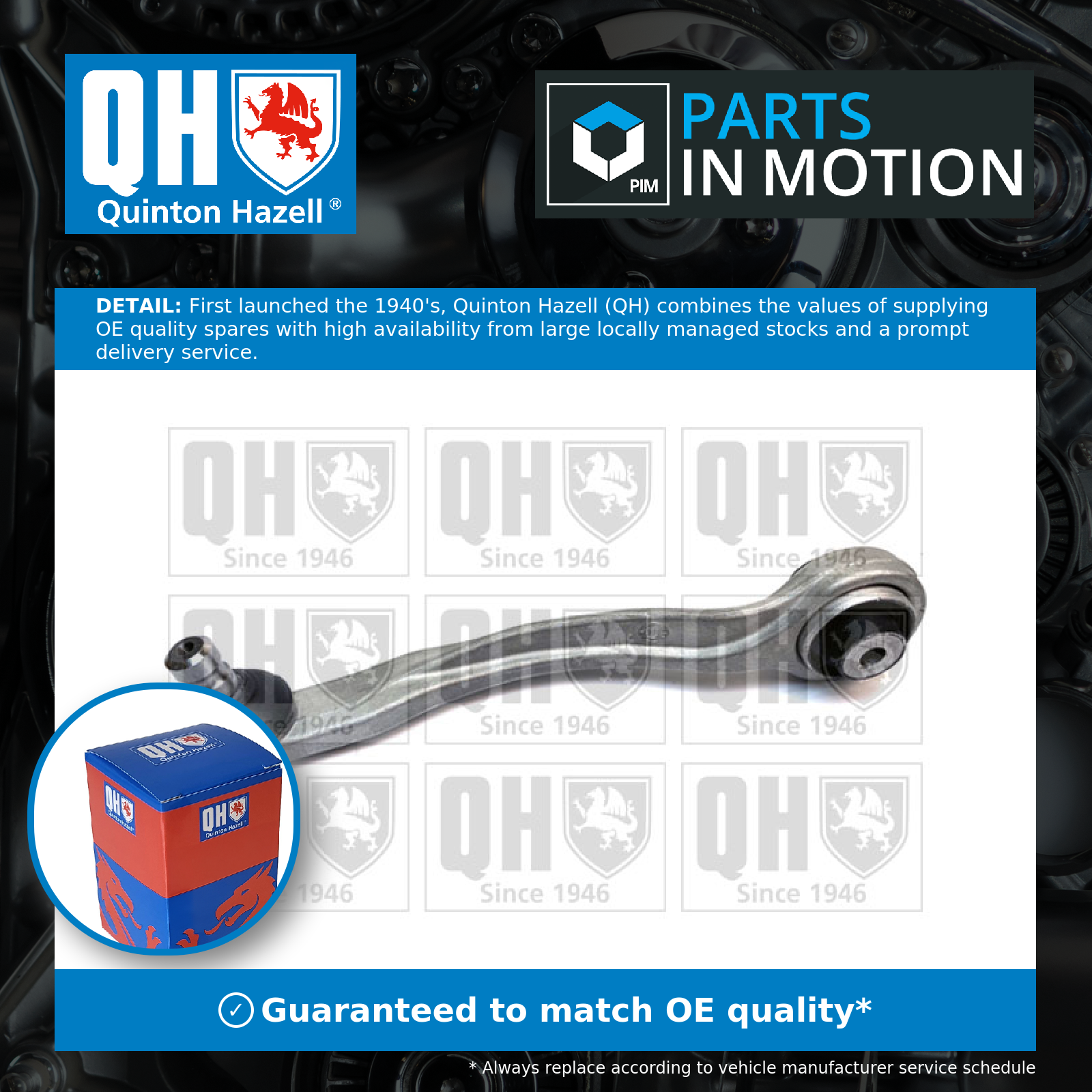 Quinton Hazell Wishbone / Suspension Arm QSJ3854S [PM1878614]
