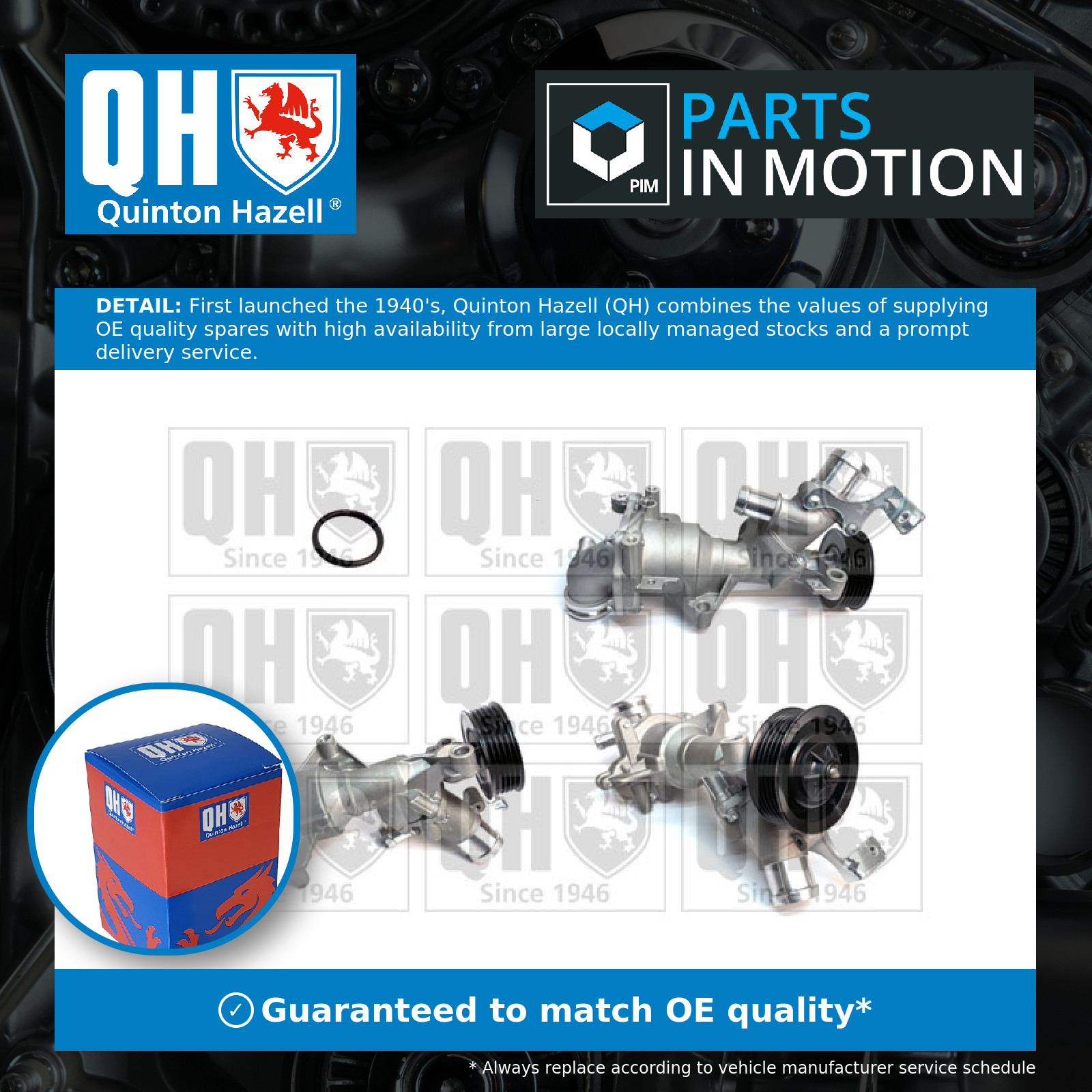 Quinton Hazell Water Pump QCP3962 [PM1878415]