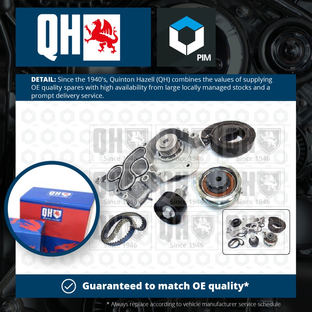 Quinton Hazell Timing Belt & Water Pump Kit QBPK8813 [PM1878398]
