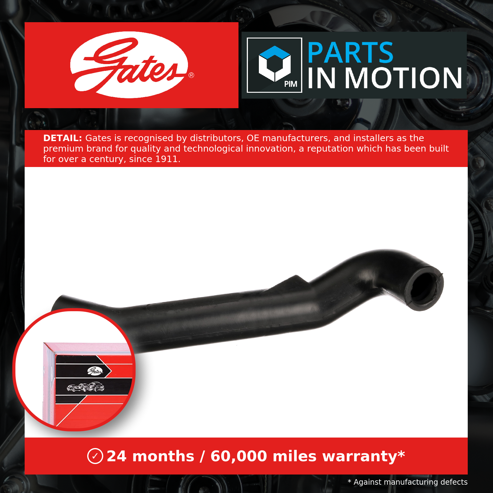 GATES-OE EMH508 Hose, crankcase ventilation for MERCEDES-BENZ - Image 7