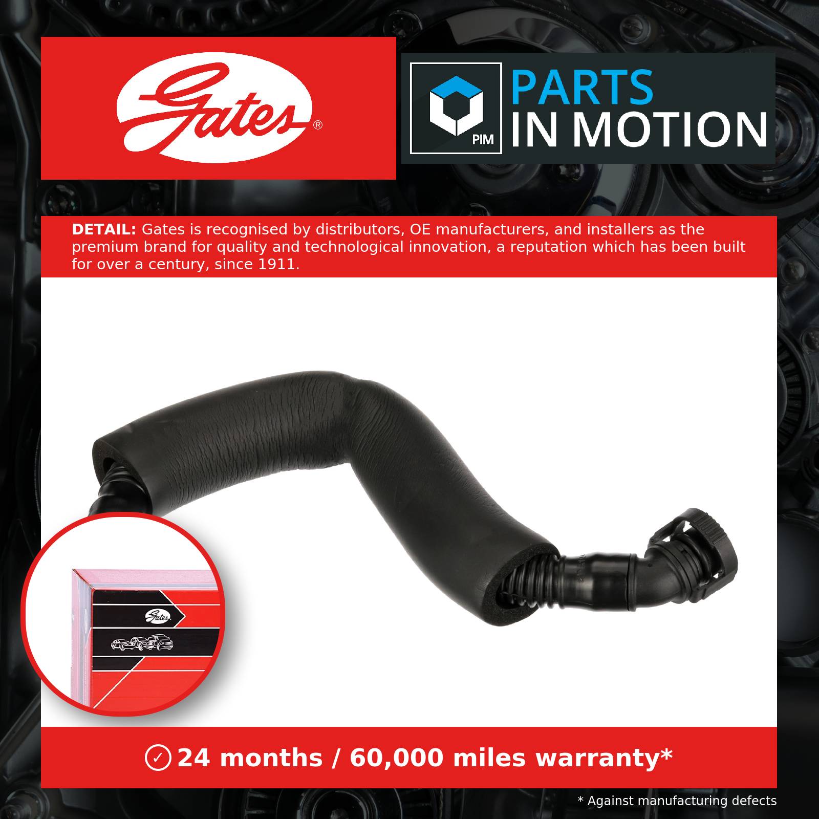 Gates Crankcase Breather Hose - EMH238 - OE Matching Quality and Specification - Image 20