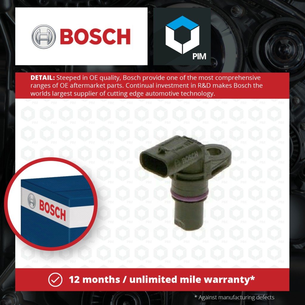 Bosch Camshaft Position Sensor 0986280610 [PM1876582]