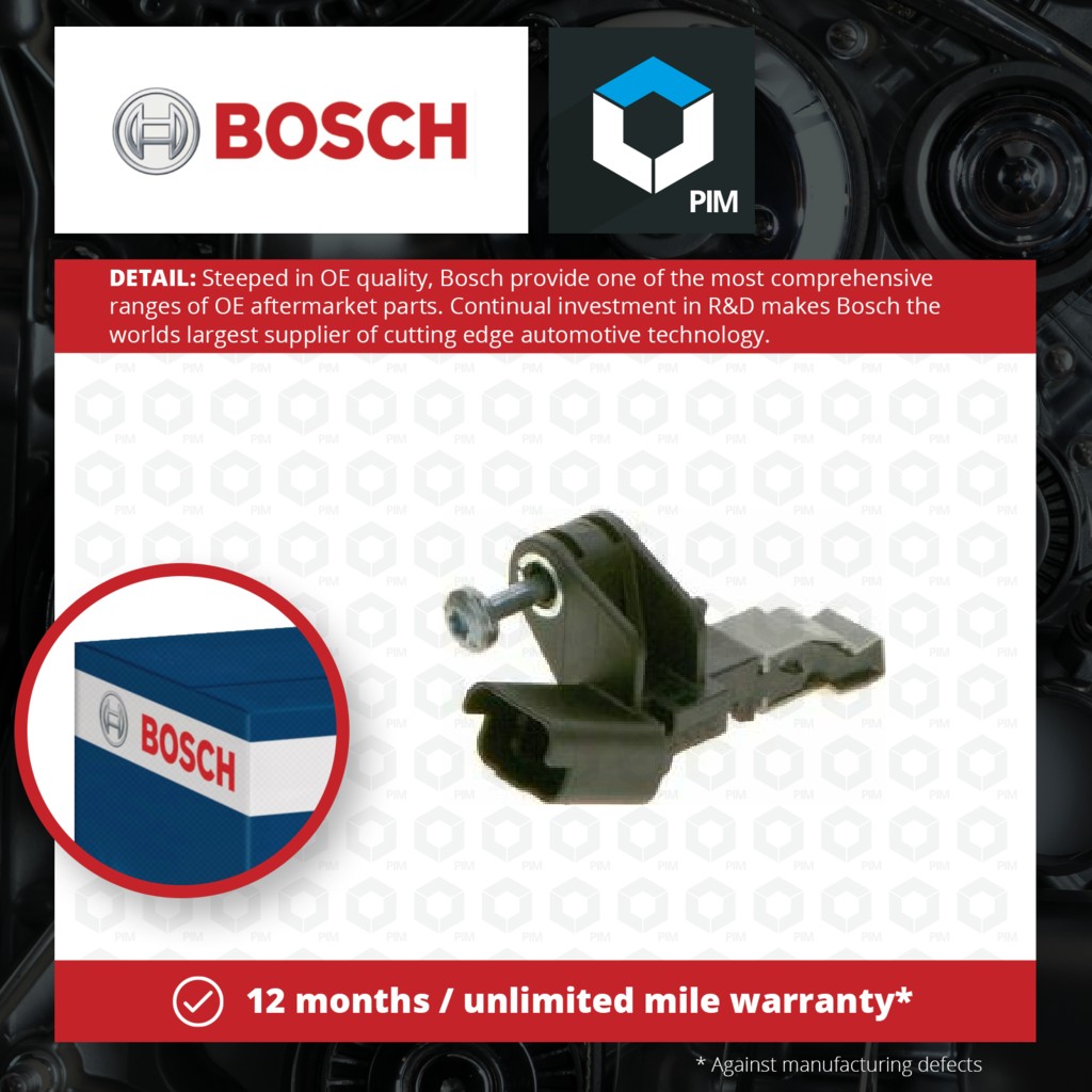 Bosch RPM / Crankshaft Sensor 0986280607 [PM1876580]