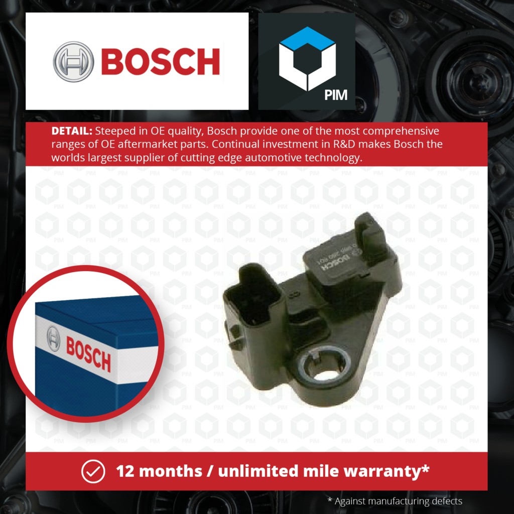 Bosch RPM / Crankshaft Sensor 0986280601 [PM1876574]