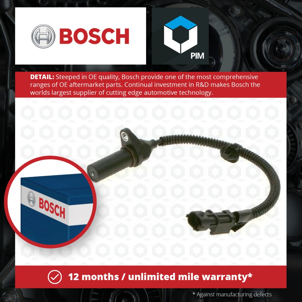 Bosch RPM / Crankshaft Sensor 0986280497 [PM1876572]