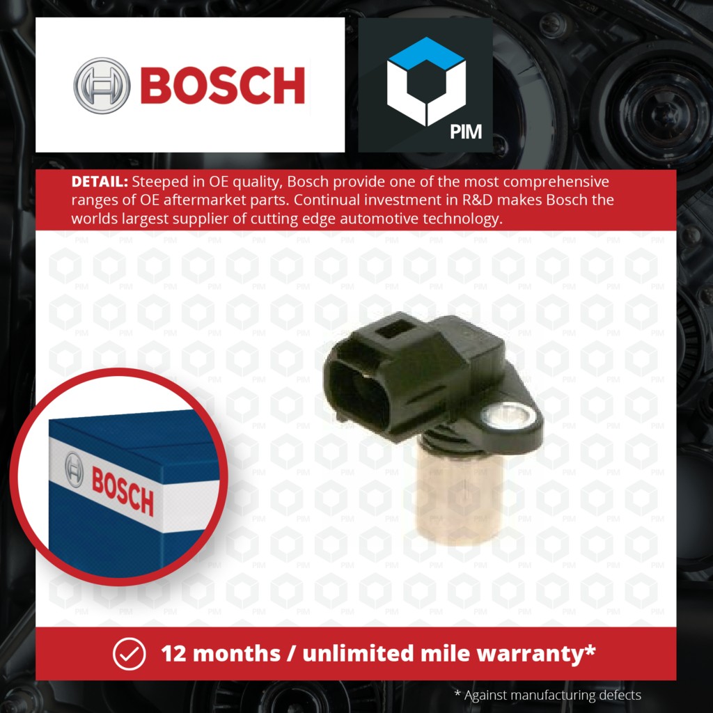 Bosch RPM / Crankshaft Sensor 0986280495 [PM1876570]