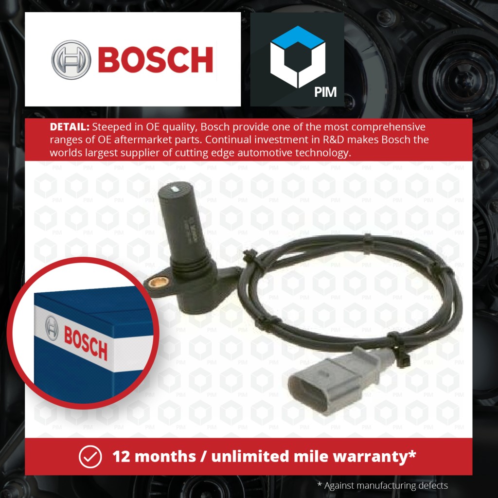Bosch RPM / Crankshaft Sensor 0986280491 [PM1876566]