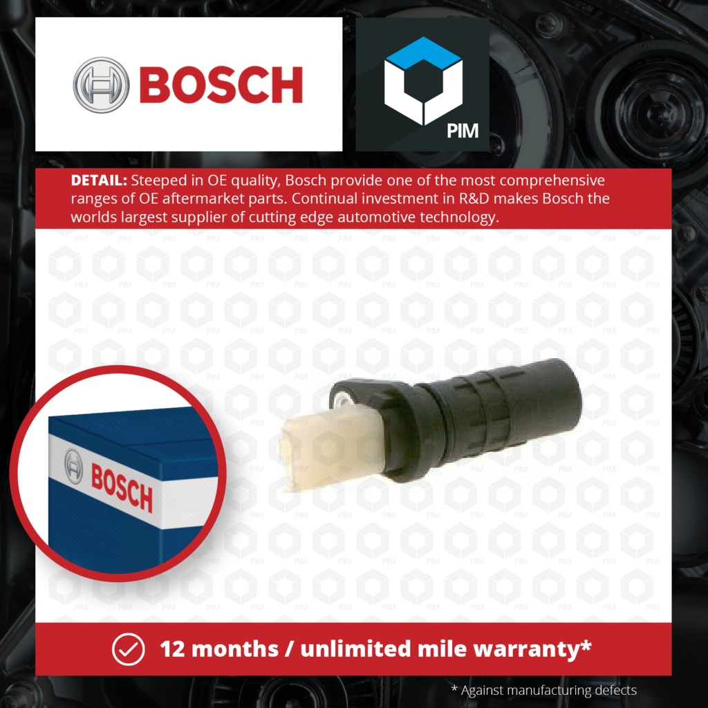 Bosch RPM / Crankshaft Sensor 0986280489 [PM1876565]