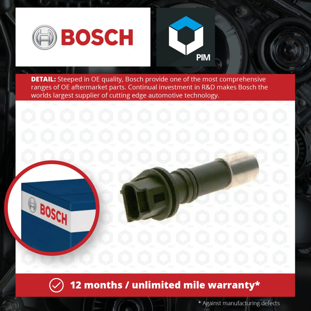 Bosch RPM / Crankshaft Sensor 0986280487 [PM1876563]