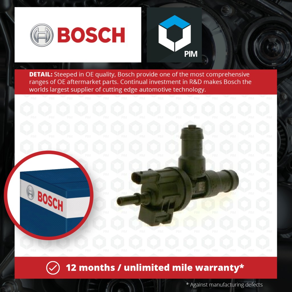 Bosch Fuel Tank Breather Valve 0280142543 [PM1876444]