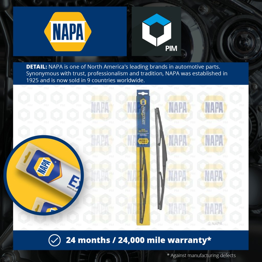 NAPA Rear Wiper Blade NWR1013 [PM1875544]